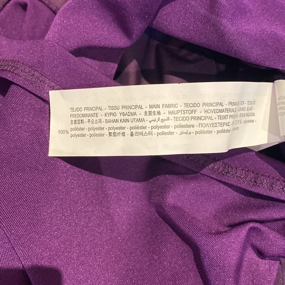 ZARA bodysuit button down long balloon  sleeves Purple Size Small - Picture 14 of 17